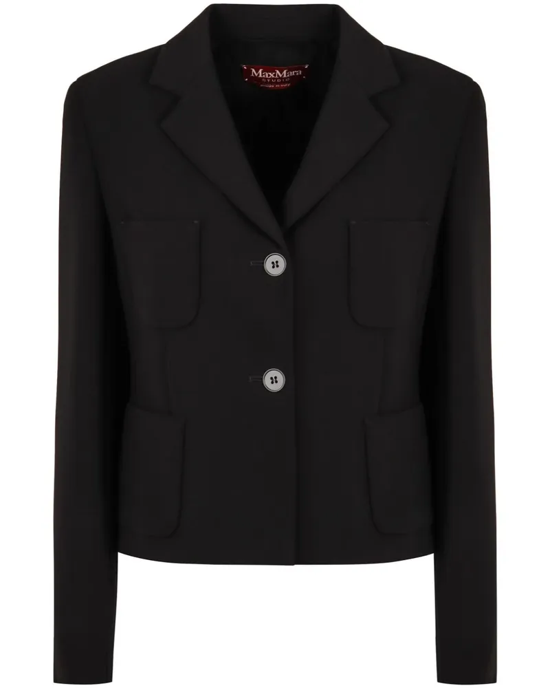 Max Mara Einreihiges Sakko - Schwarz Schwarz
