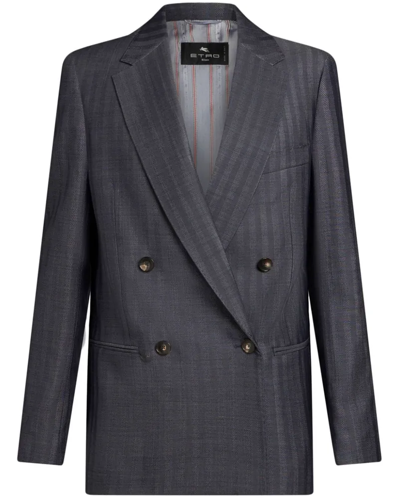 Etro Doppelreihiges Sakko - Grau Grau