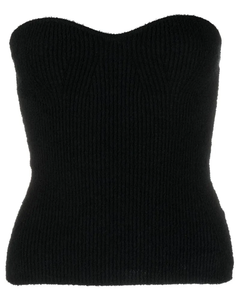WARDROBE.NYC Bandeau-Top - Schwarz Schwarz