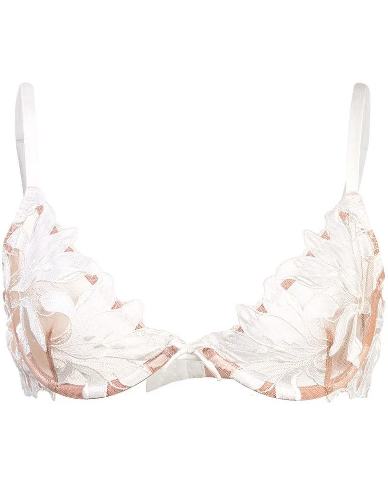 Fleur Du Mal Lily' Halbschalen-BH mit Spitze - Weiß Weiß