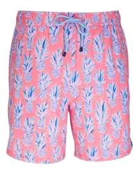 Peter Millar Badeshorts mit grafischem Print Rosa