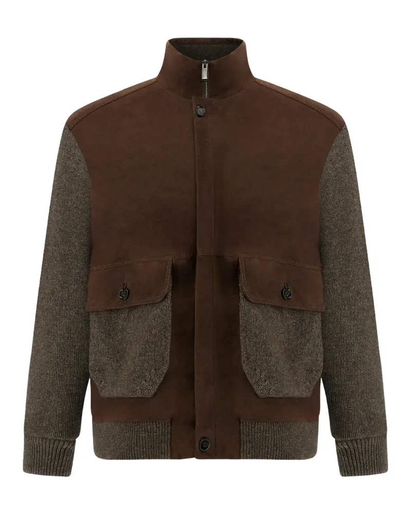 Paul & Shark panelled bomber jacket - Braun Braun