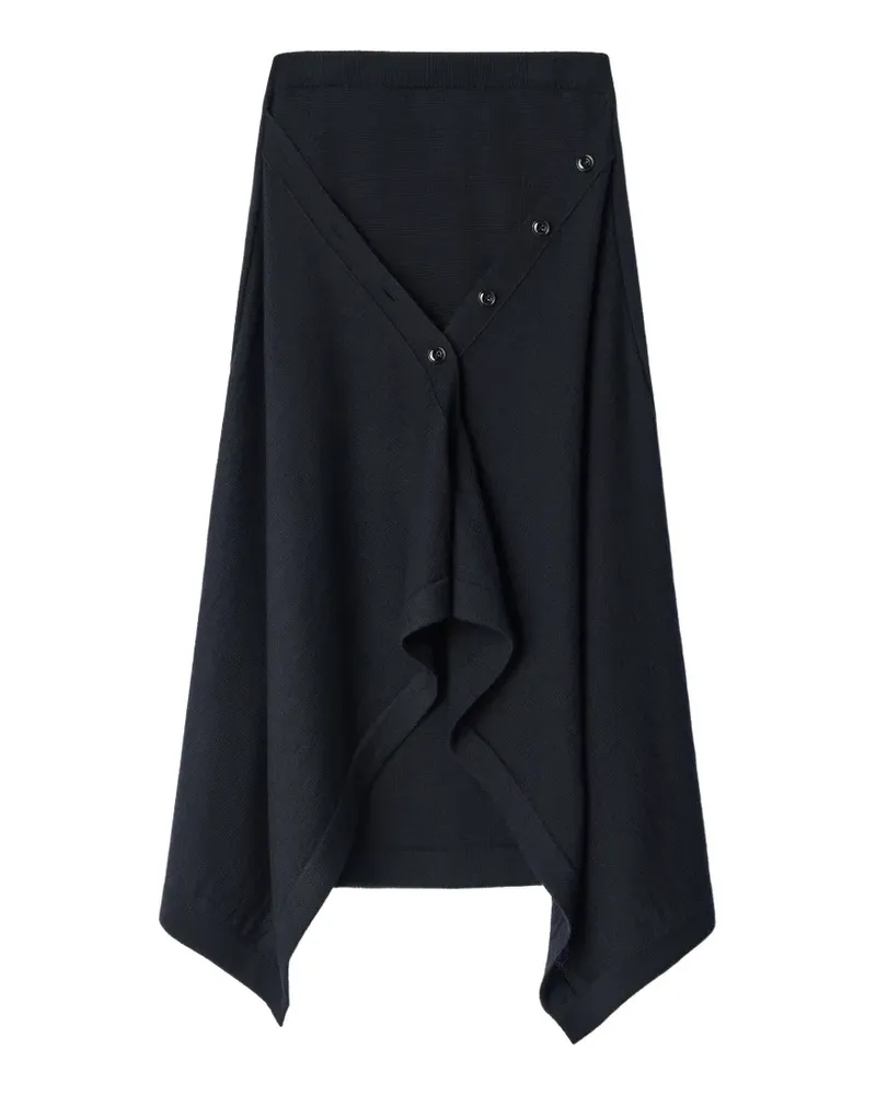Christophe Lemaire buttoned skirt in merino wool blend - Schwarz Schwarz