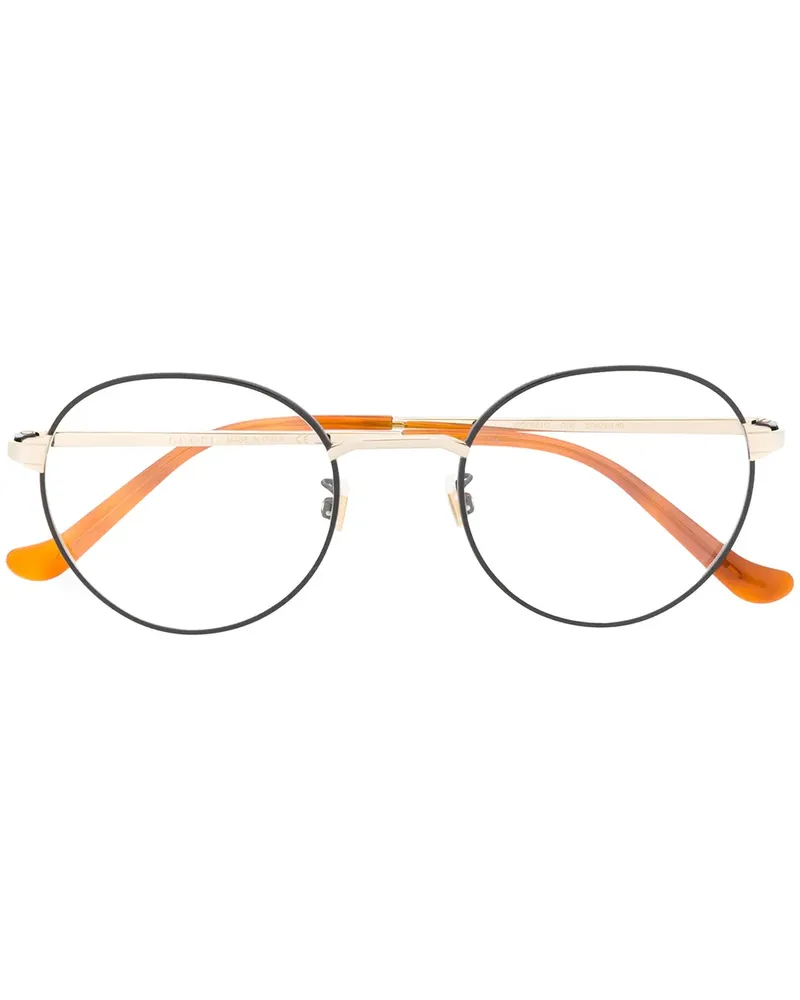 Gucci Brille mit rundem Gestell - Gold Gold