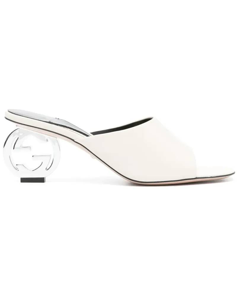 Gucci Sandalen mit GG 75mm - Nude Nude