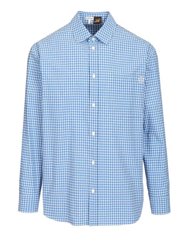 Loewe Hemd aus Baumwolle - Blau Blau