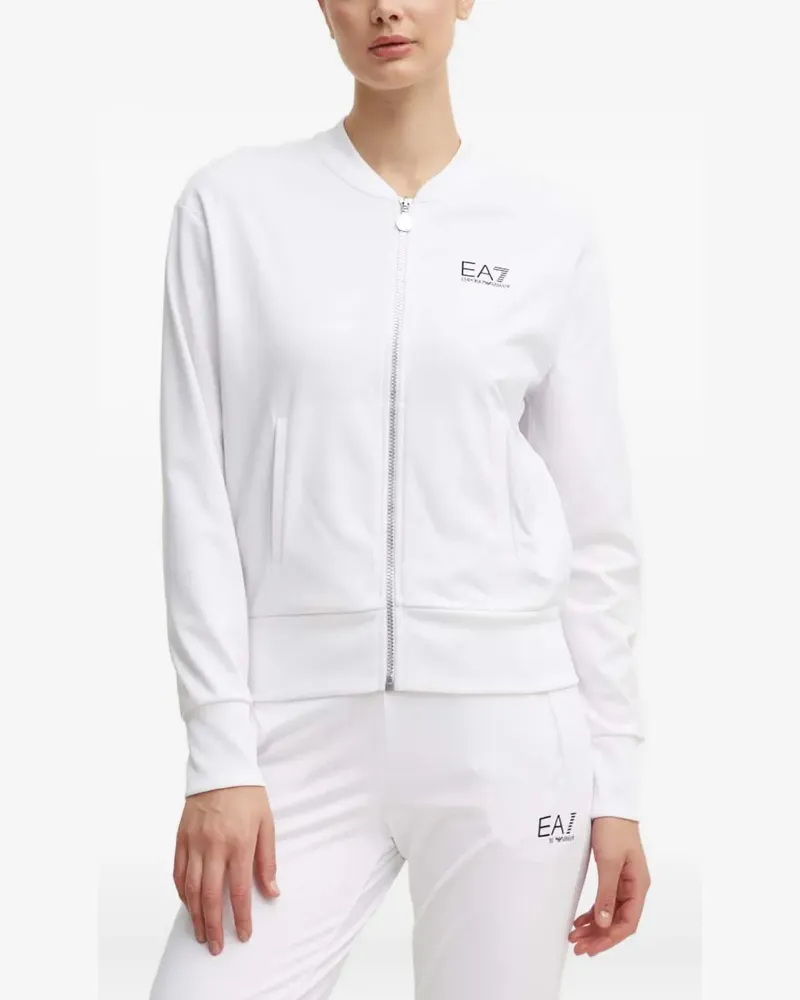 EA7 Zip Pockets Jumpsuit - Weiß Weiß