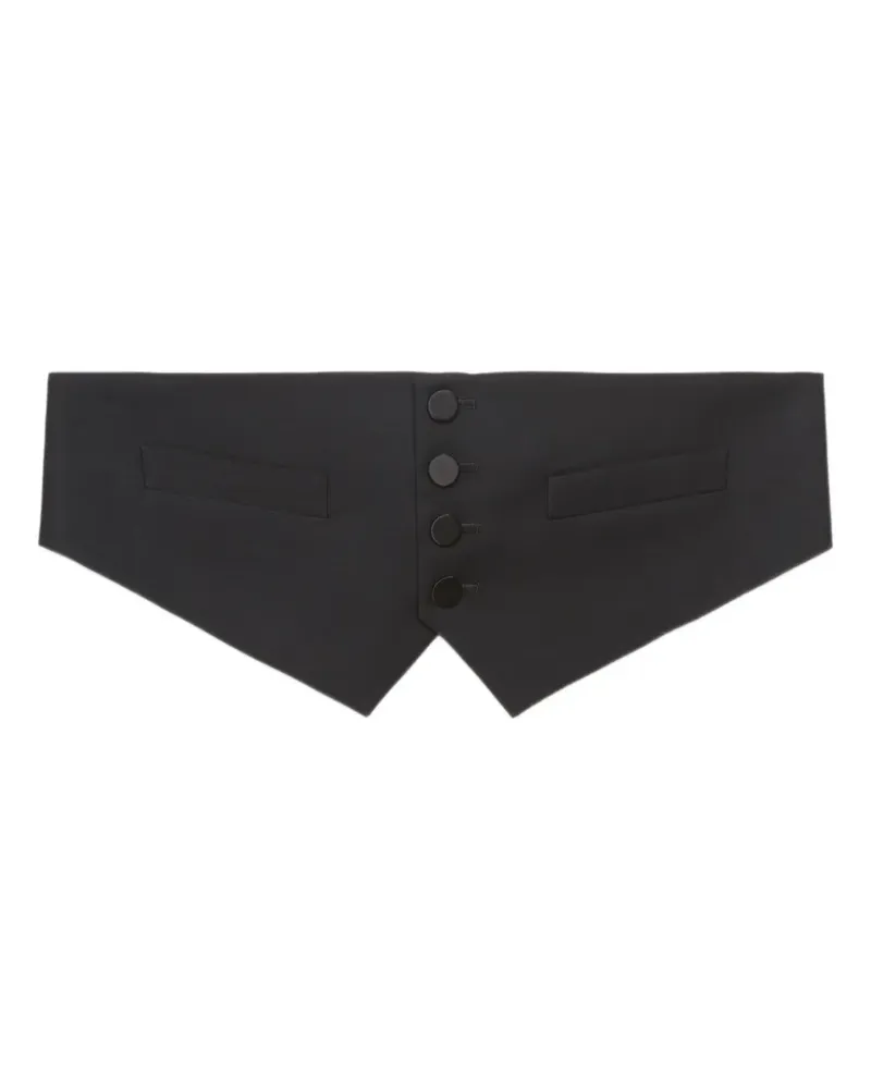 Dsquared2 Geknöpfter Kummerbund - Schwarz Schwarz