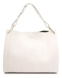 Coccinelle Schultertasche mit Logo-Stempel Nude