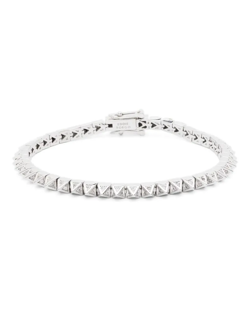 Eddie Borgo Pavé Pyramid Tennis bracelet - Silber Silber