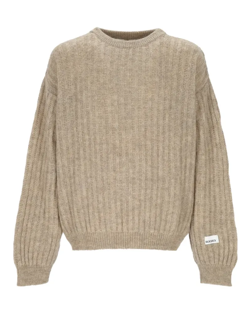 Wood Wood Gerippter Strickpullover - Nude Nude
