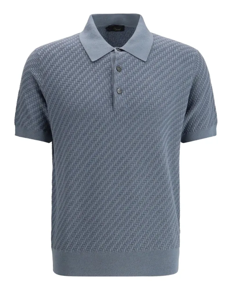 Brioni short-sleeve polo shirt - Blau Blau