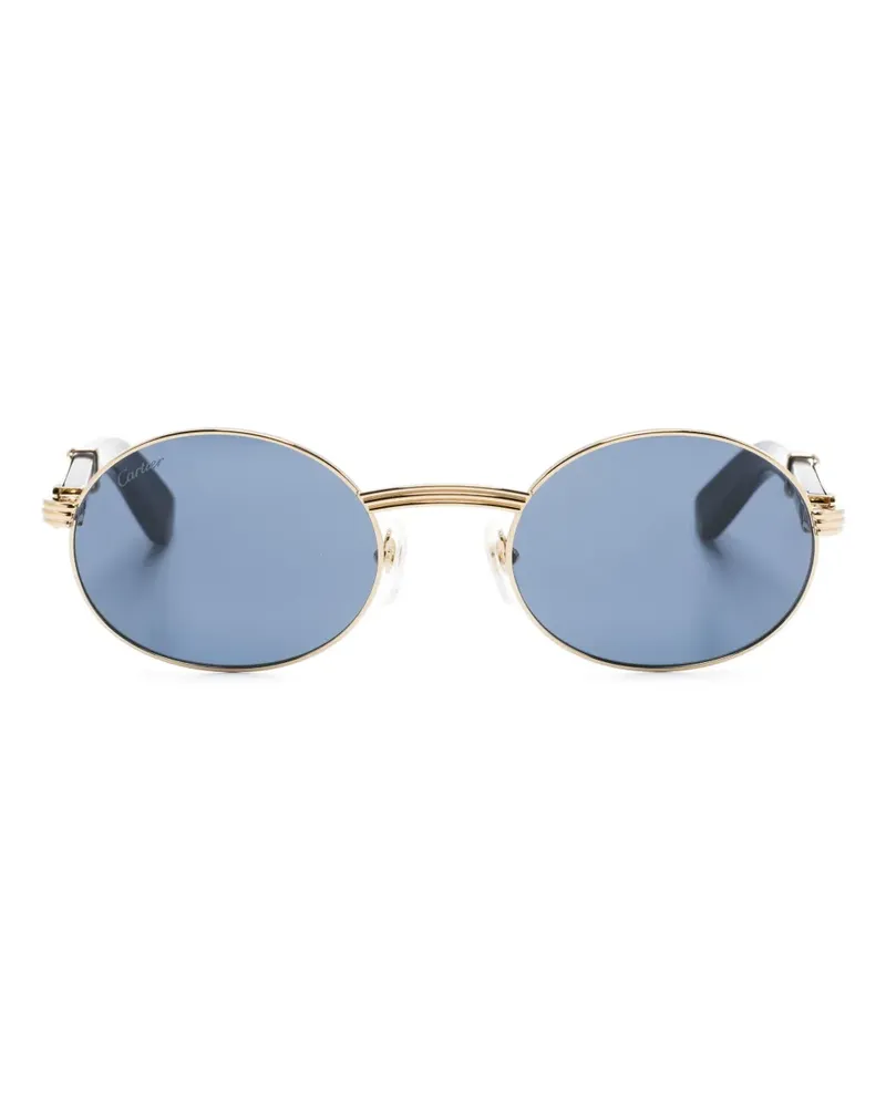 Cartier Première de Cartier Sonnenbrille mit ovalem Gestell - Gold Gold