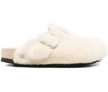 Boston Mules aus Shearling - Nude