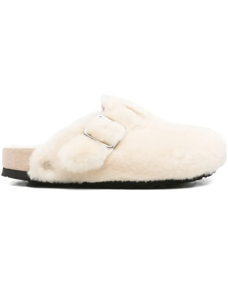Birkenstock Boston shearling mules - Nude Nude