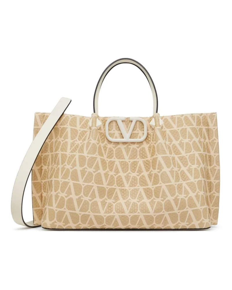 Valentino Garavani Mittelgrosse Toile Iconographe Handtasche - Nude Nude