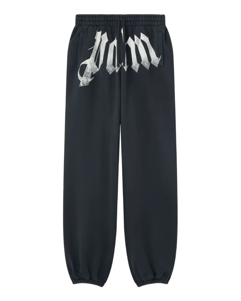 Palm Angels Jogginghose mit großem Bund - Schwarz Schwarz