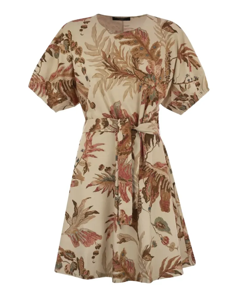 Max Mara Kleid mit Gürtel - Nude Nude