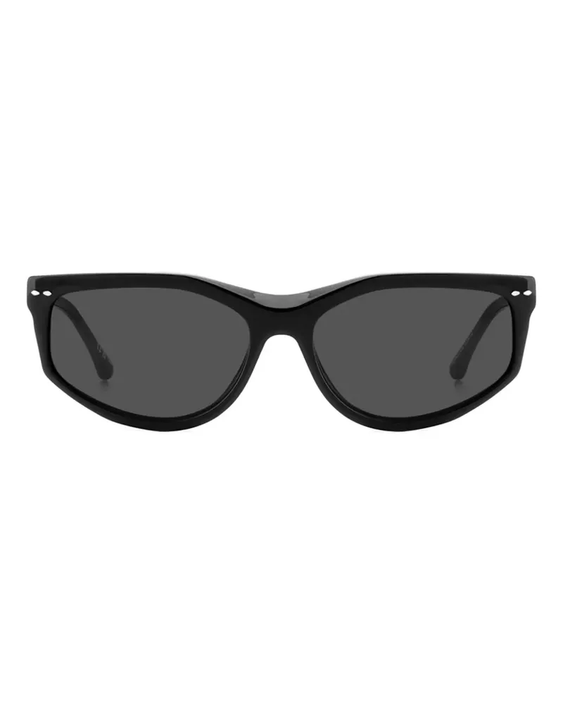 Isabel Marant Sonnenbrille mit Oversized-Gestell - Schwarz Schwarz