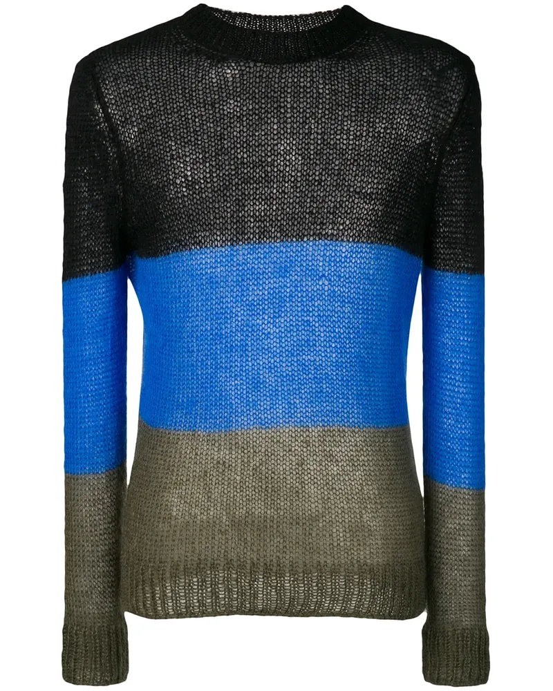 Walter van Beirendonck Semi-transparenter Pullover - Schwarz Schwarz