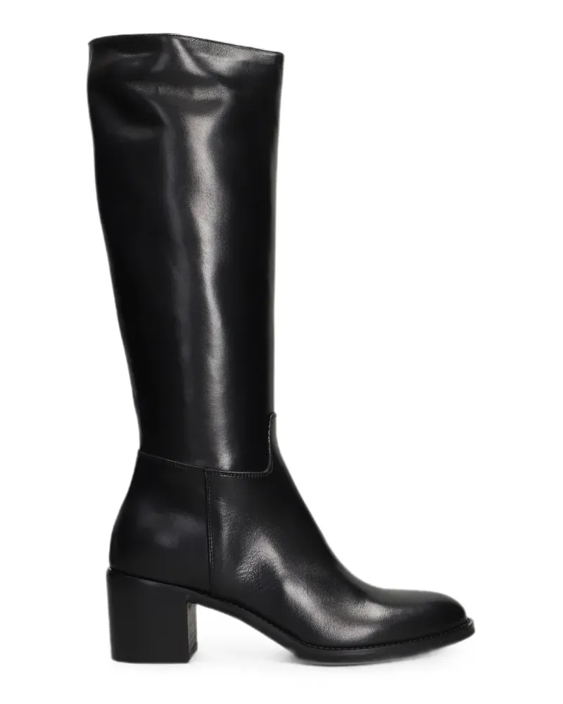 Julie Dee knee-high leather boots - Schwarz Schwarz