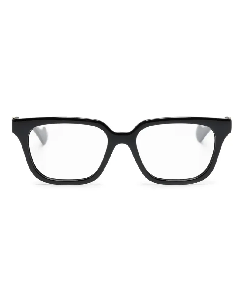 Gucci GG Brille mit eckigem Gestell - Schwarz Schwarz