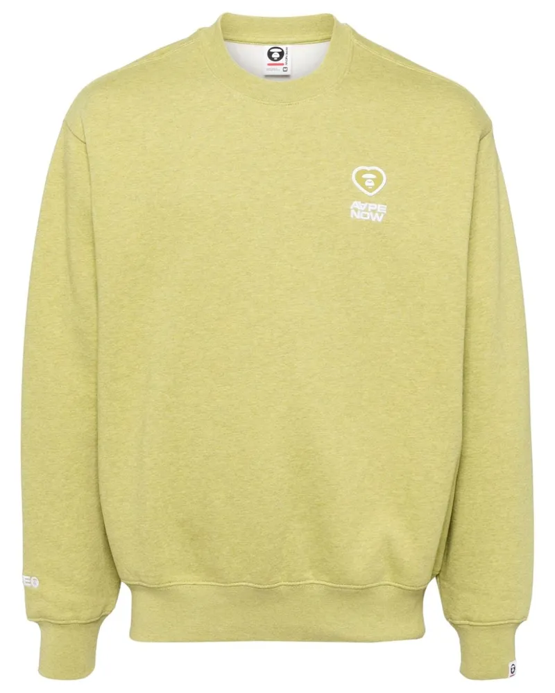 BAPE Sweatshirt mit Logo-Patch - Grün Grün