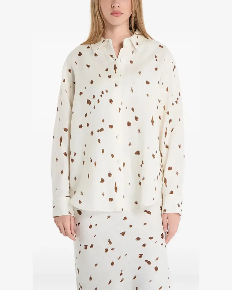 Samsøe & Samsøe abstract-print shirt - Weiß Weiß