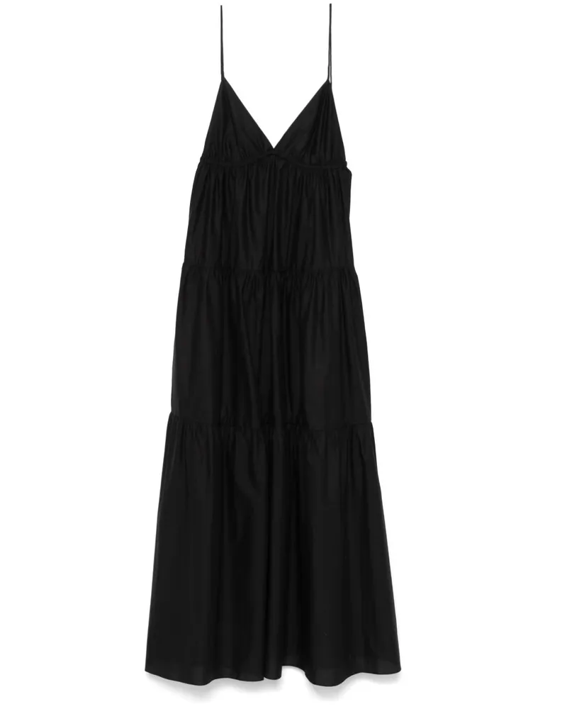 Matteau Gestuftes Kleid mit Triangel-Detail - Schwarz Schwarz