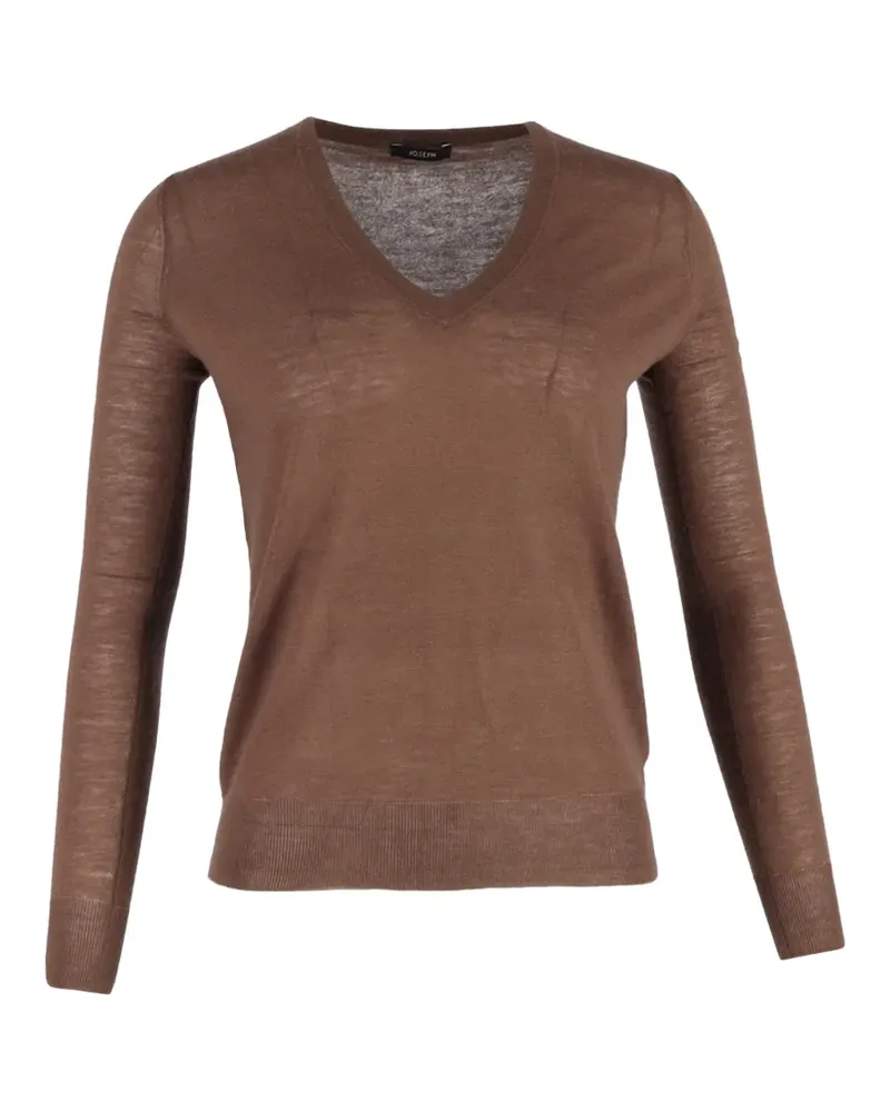 Joseph V-neck top - Braun Braun