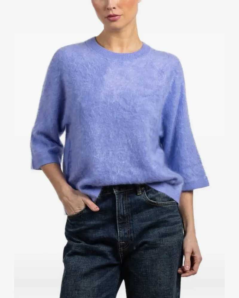 Autumn Cashmere three-quarter sleeve sweater - Blau Blau