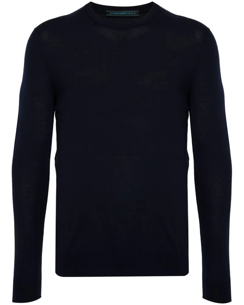 Kiton Klassischer Pullover - Blau Blau