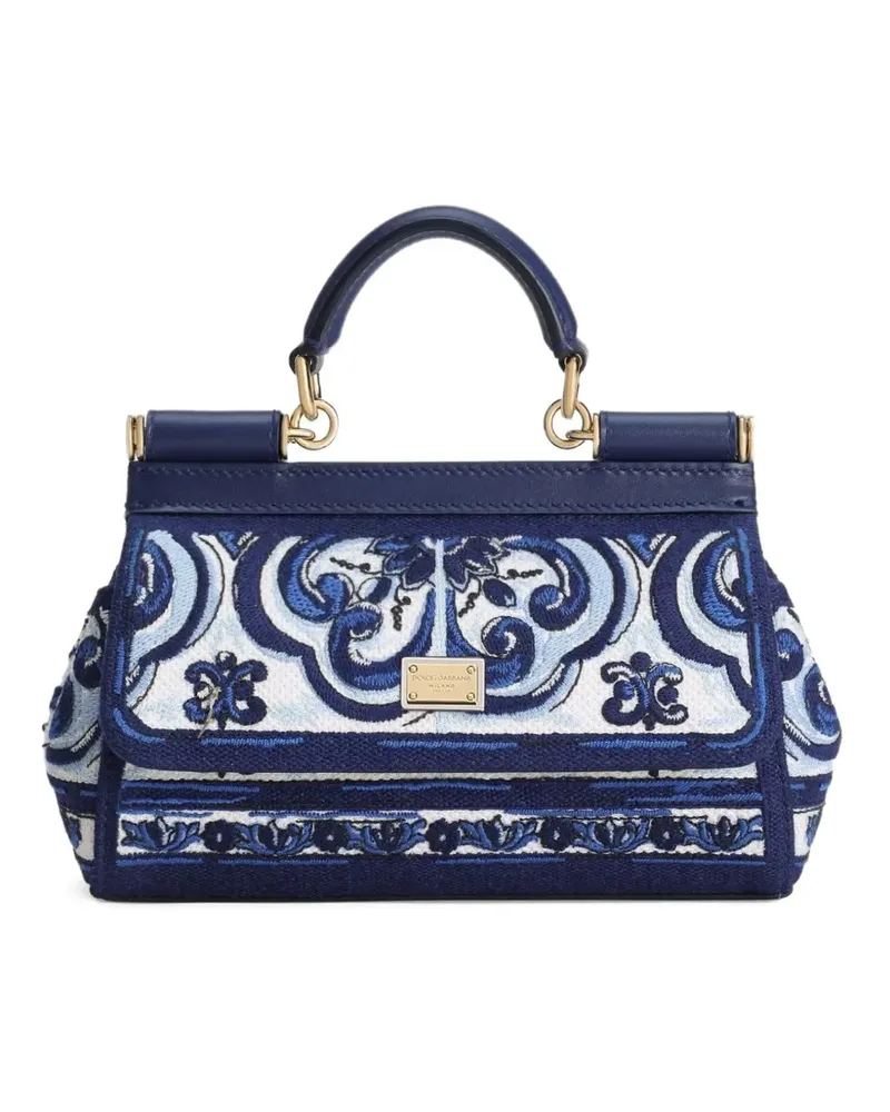 Dolce & Gabbana Mini Sicily Tote Bag - Blau Blau