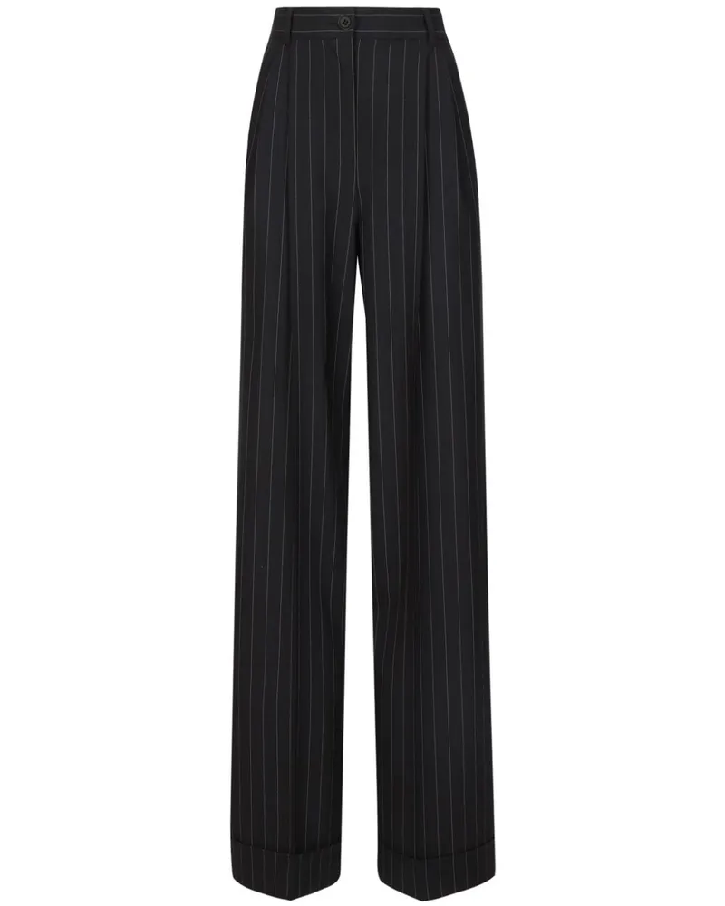 Dolce & Gabbana Hose mit Nadelstreifen - Schwarz Schwarz