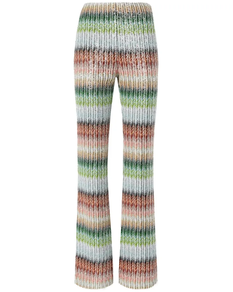 Missoni Gerade Hose mit Zickzackmuster - Mehrfarbig Mehrfarbig