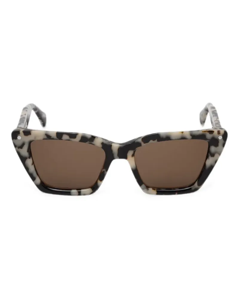 AllSaints tortoiseshell-effect cat-eye sunglasses - Nude Nude