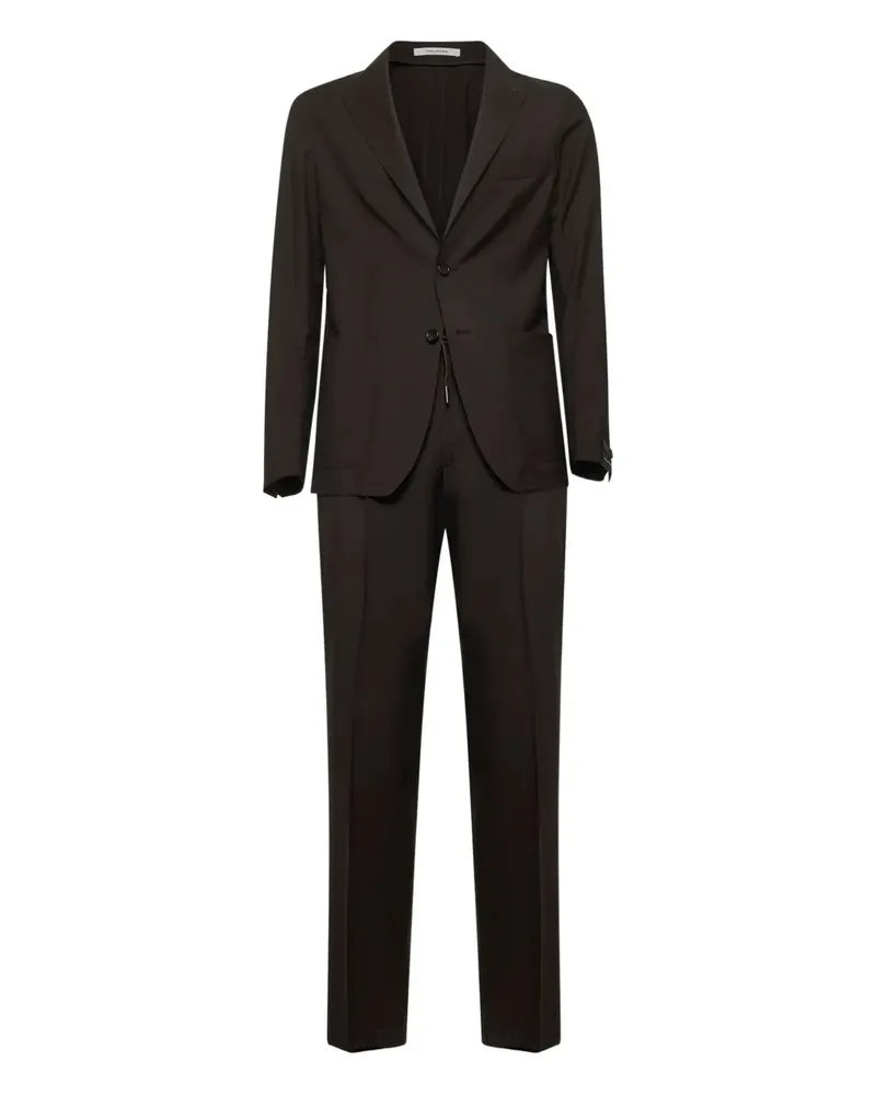 Tagliatore Anzug mit Logo-Anstecknadel - Braun Braun