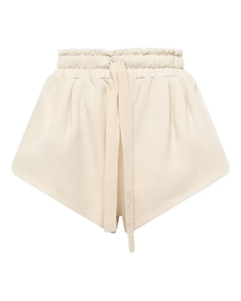 Laneus drawstring mini shorts - Nude Nude