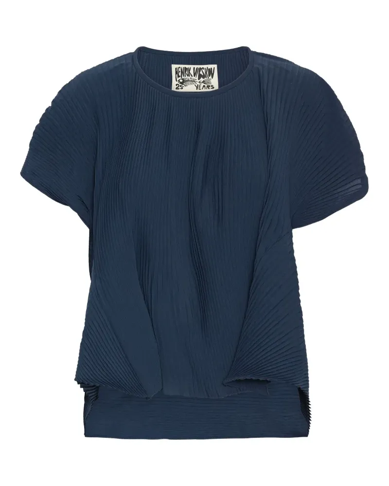 Henrik Vibskov Thumb Plisse pleated blouse - Blau Blau