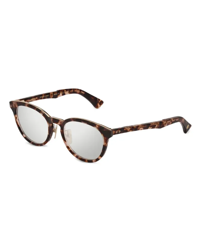 DITA Khaysun oval-frame sunglasses - Braun Braun