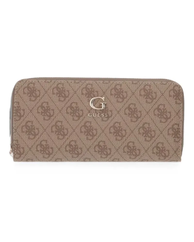 Guess Portemonnaie mit Monogramm - Nude Nude