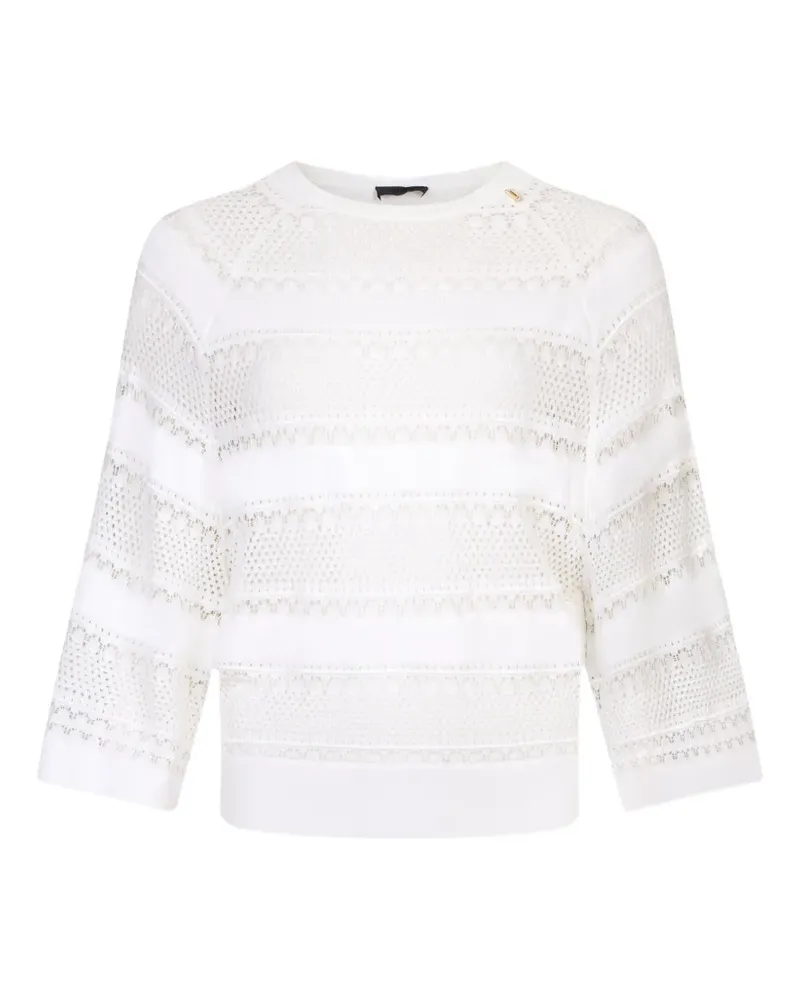 Liu Jo Bluse mit rundem Ausschnitt - Weiß Weiß