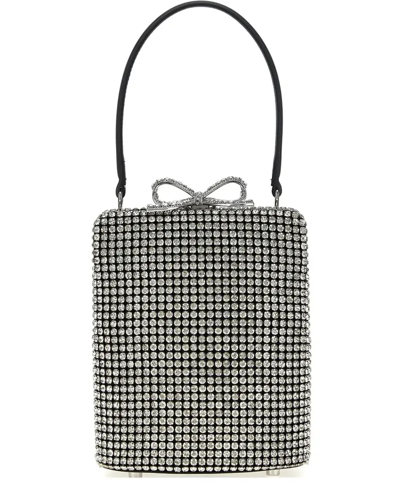 Self-Portrait Crystal Fishnet Tote Bag - Grau Grau