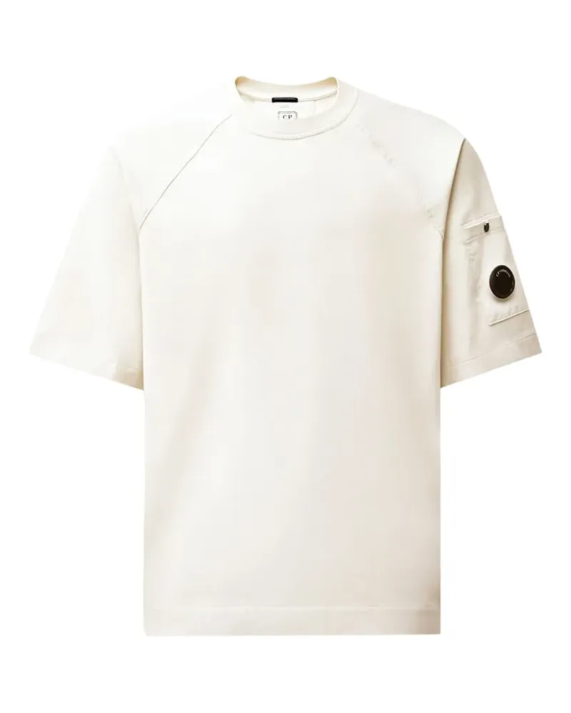 C.P. Company T-Shirt mit Linsen-Detail - Weiß Weiß