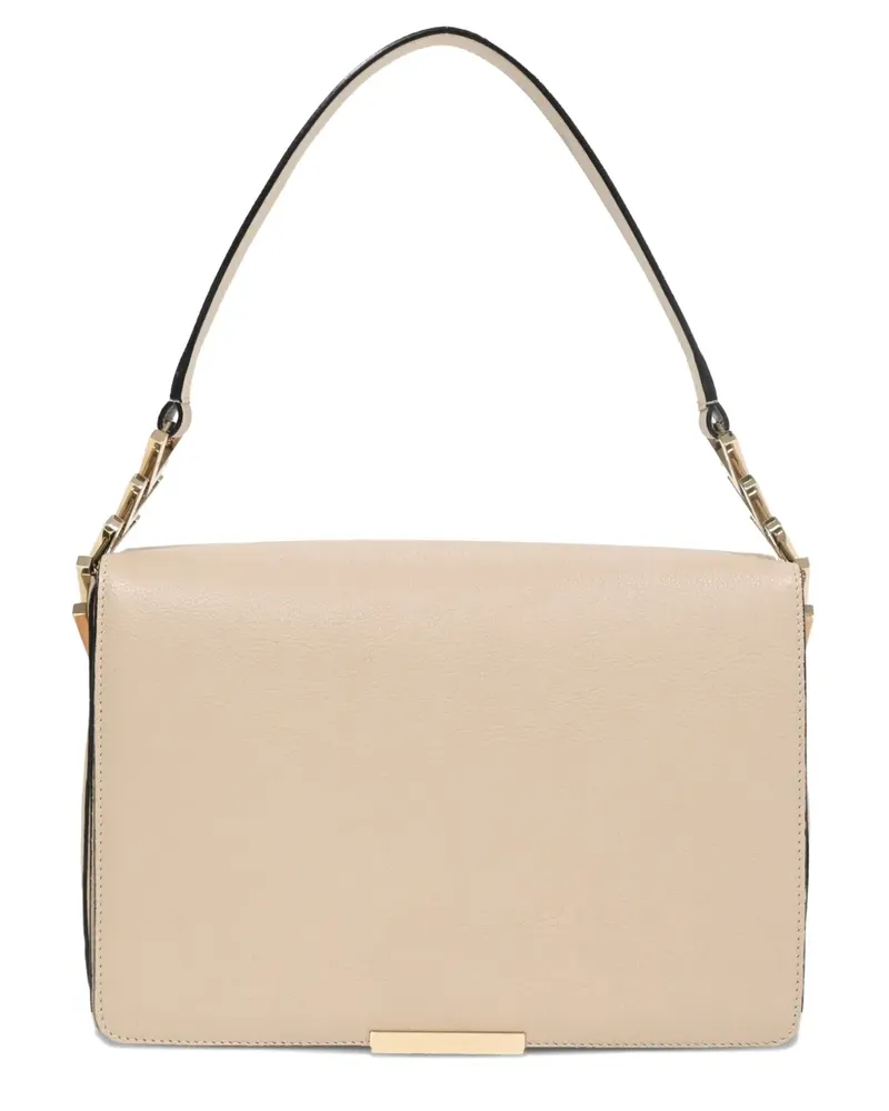 Victoria Beckham flap leather tote bag - Nude Nude