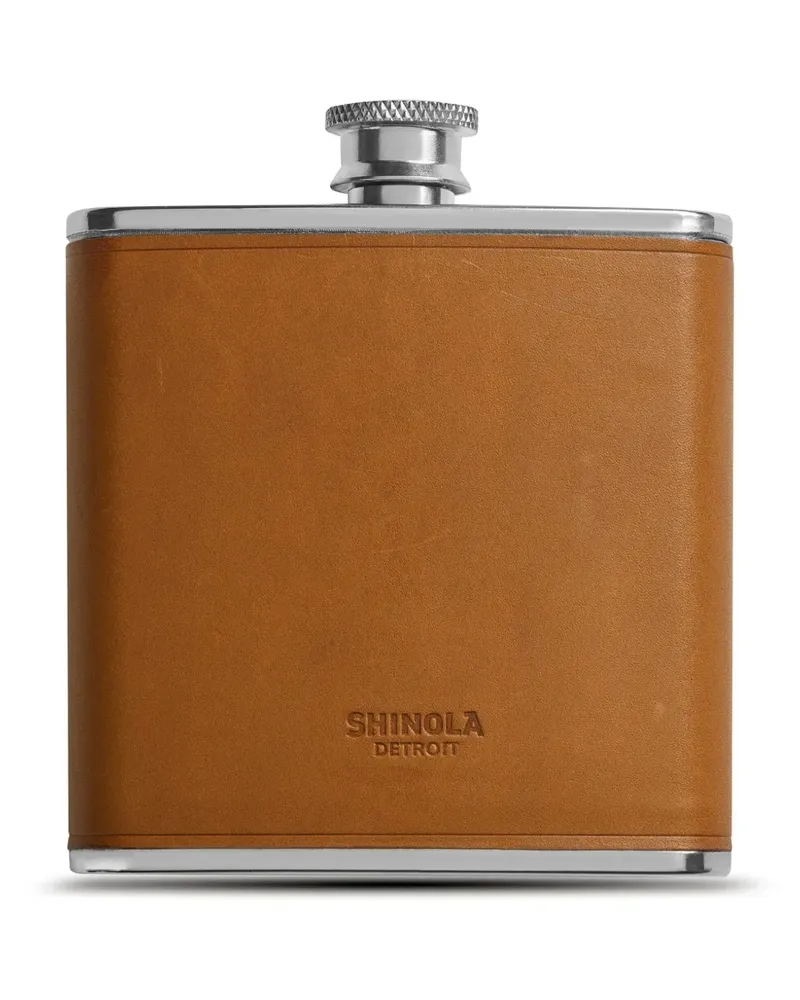 SHINOLA Flasche mit Lederhülle - Braun Braun