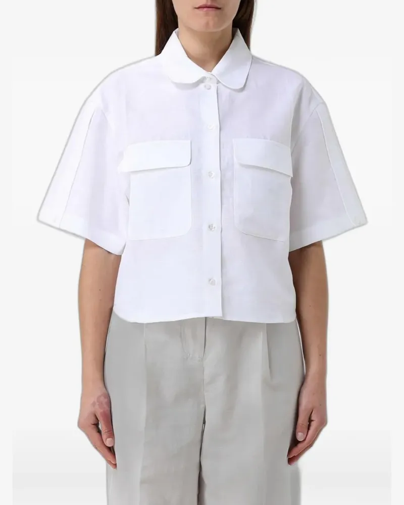 Colmar short-sleeve cotton shirt - Weiß Weiß