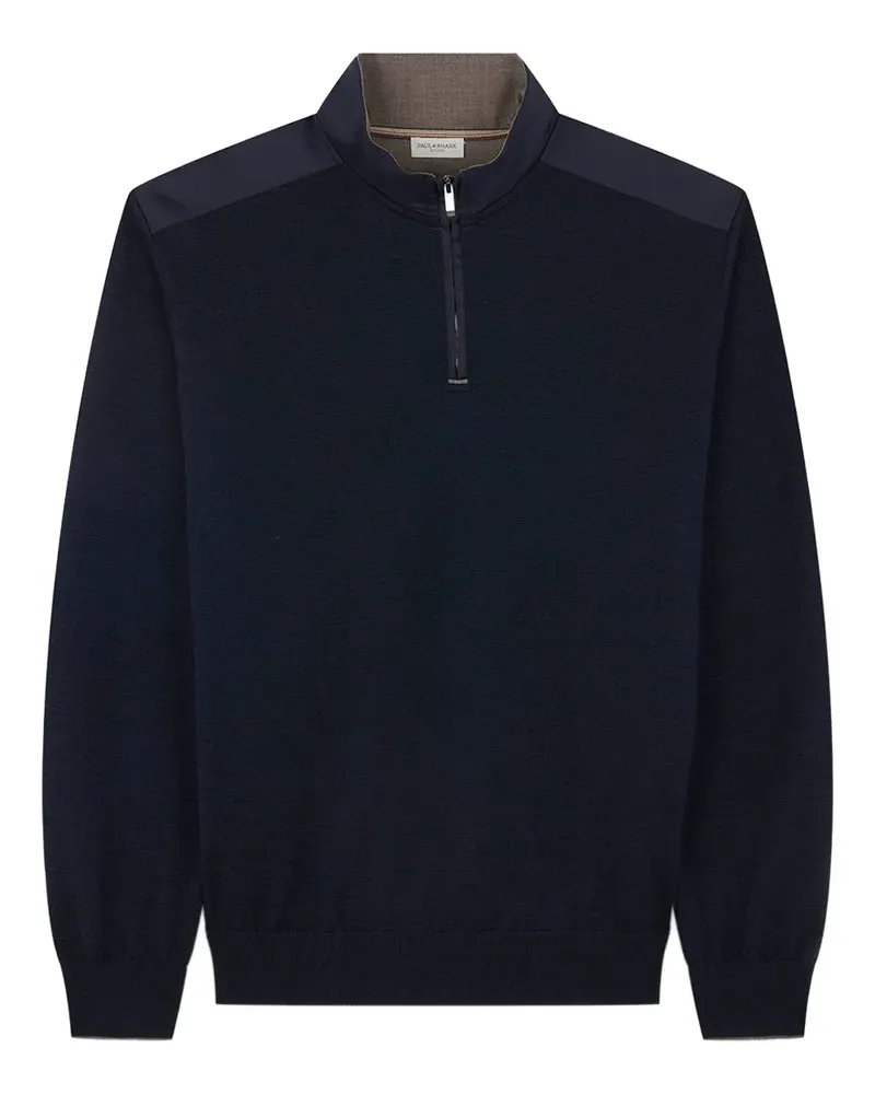 Paul & Shark half-zip sweater - Blau Blau