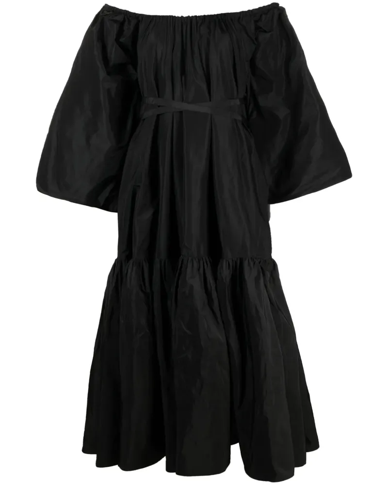 Patou Schulterfreies Kleid - Schwarz Schwarz