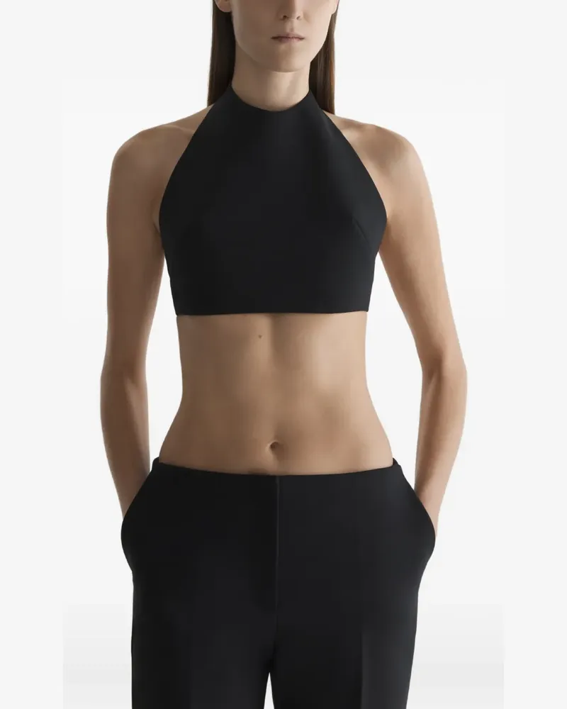 Thierry Mugler cropped top - Schwarz Schwarz